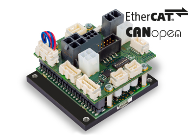 Positioning controllers for brushed DC and brushless DC (maxon EC) motors with encoders